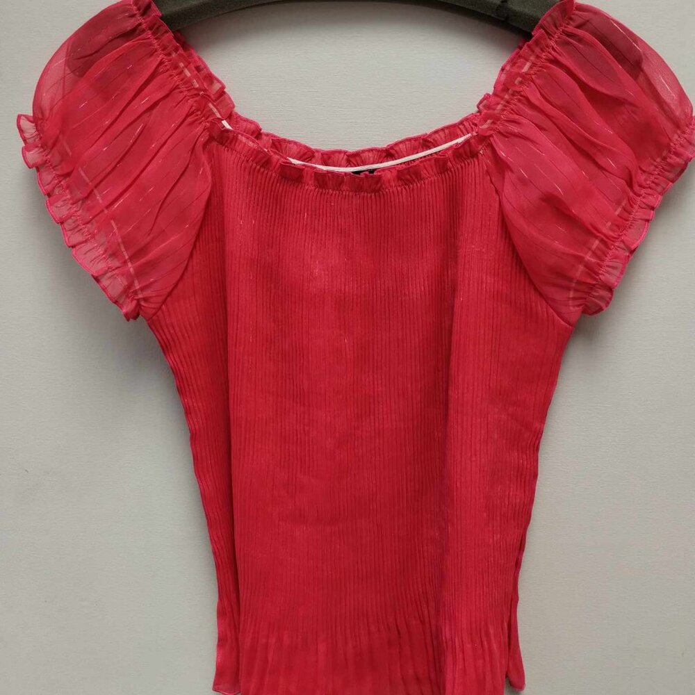 Piano Pink Pleated Shirt